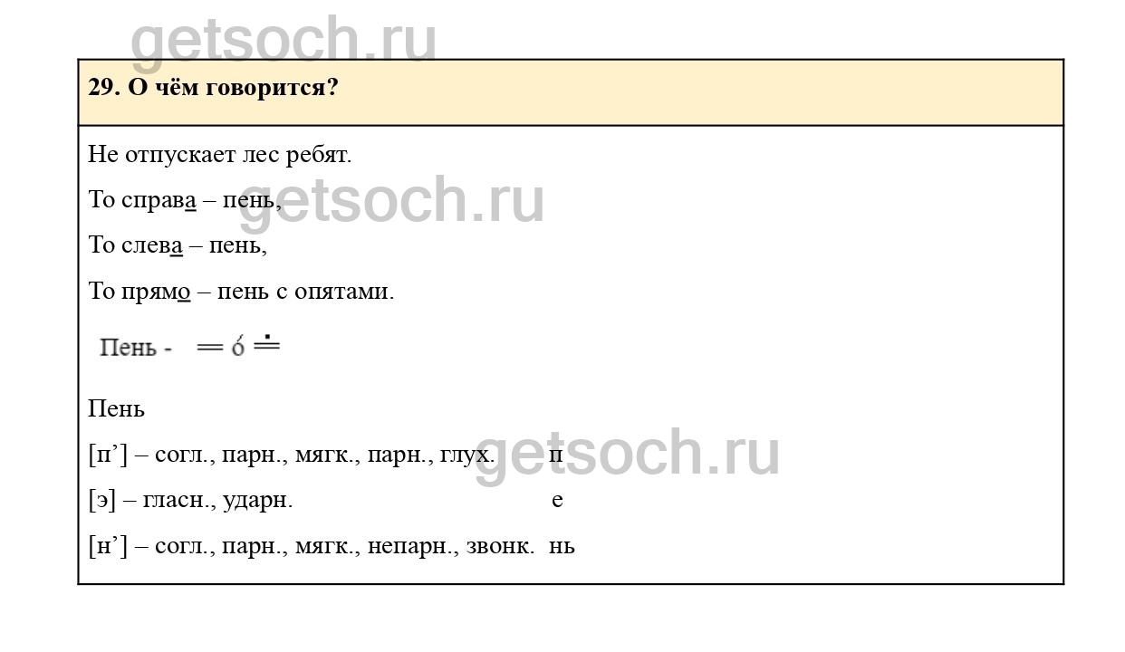 Упражнение 29- ГДЗ Русский язык 2 класс Учебник Соловейчик, Кузьменко.  Часть 1 - Getsoch