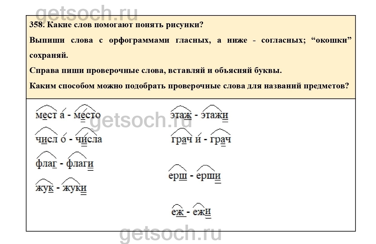 Упражнение 358- ГДЗ Русский язык 2 класс Учебник Соловейчик, Кузьменко. Часть  2 - Getsoch