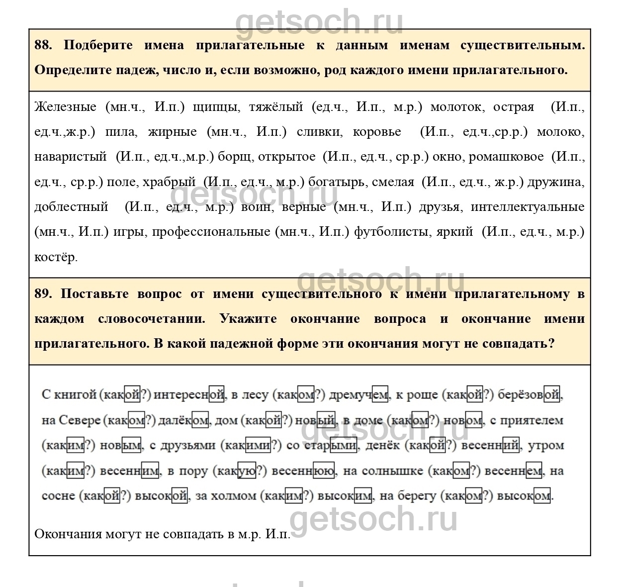 Страница 54- ГДЗ по Русскому языку 4 класс Учебник Климанова, Бабушкина.  Часть 2 - Getsoch