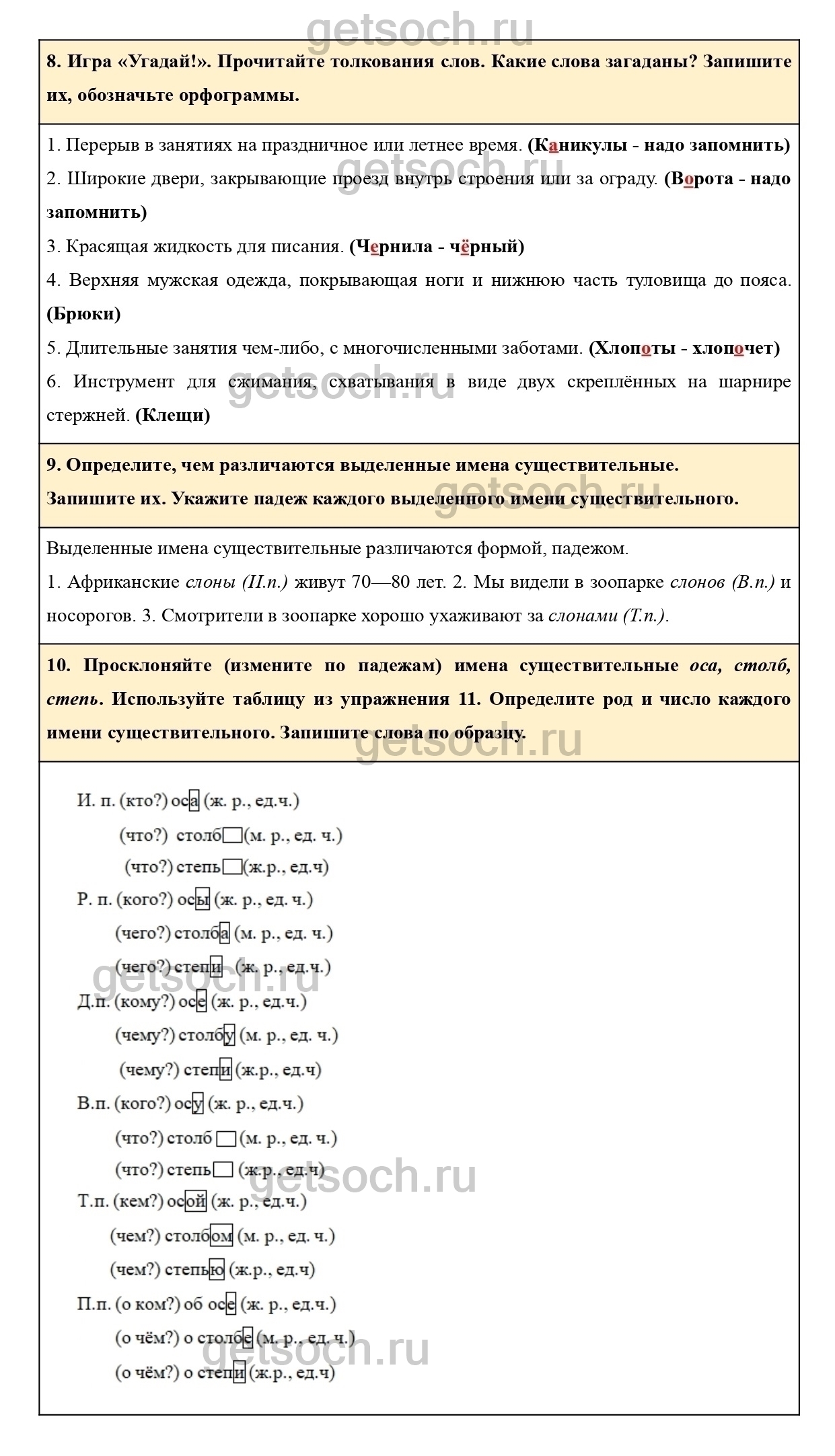 Страница 8- ГДЗ по Русскому языку 4 класс Учебник Климанова, Бабушкина.  Часть 2 - Getsoch