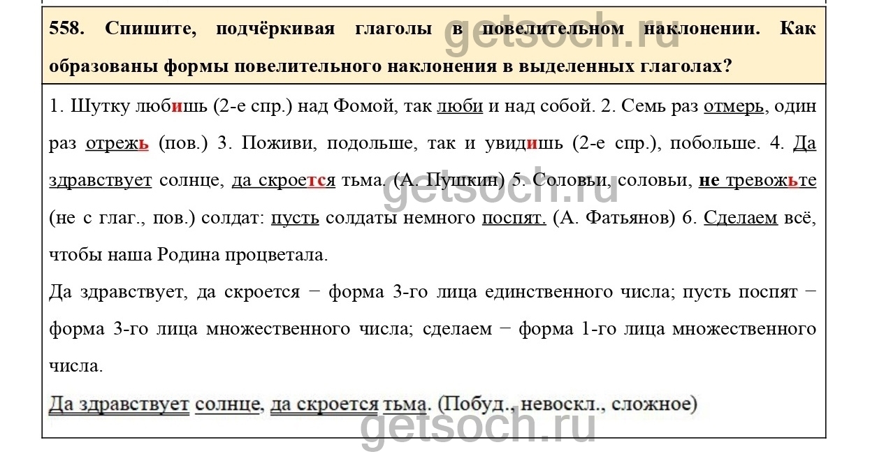 Упражнение 558- ГДЗ по Русскому языку 6 класс Учебник Ладыженская. Часть 2  - Getsoch