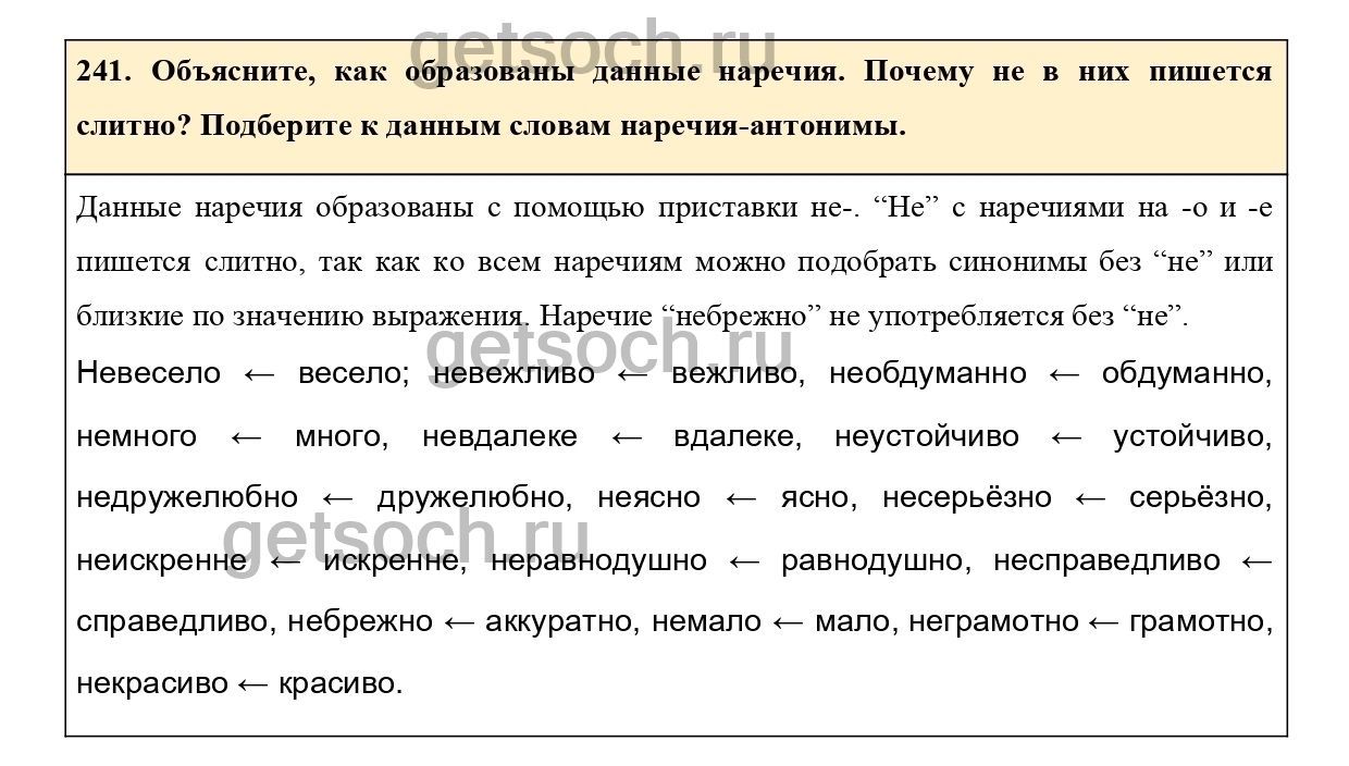 Упражнение 249- ГДЗ по Русскому языку 7 класс Учебник Ладыженская - Getsoch